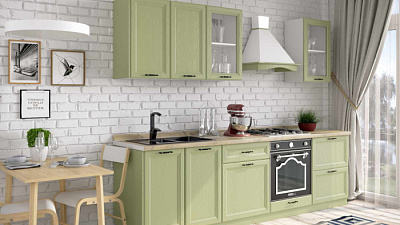 Кухня на заказ Эмаль лесная 1333